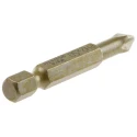 Wera Screwdriver Bit PH2 50 mm Overall Length Chrome Plated Stainless Steel Plastic 05059860001
