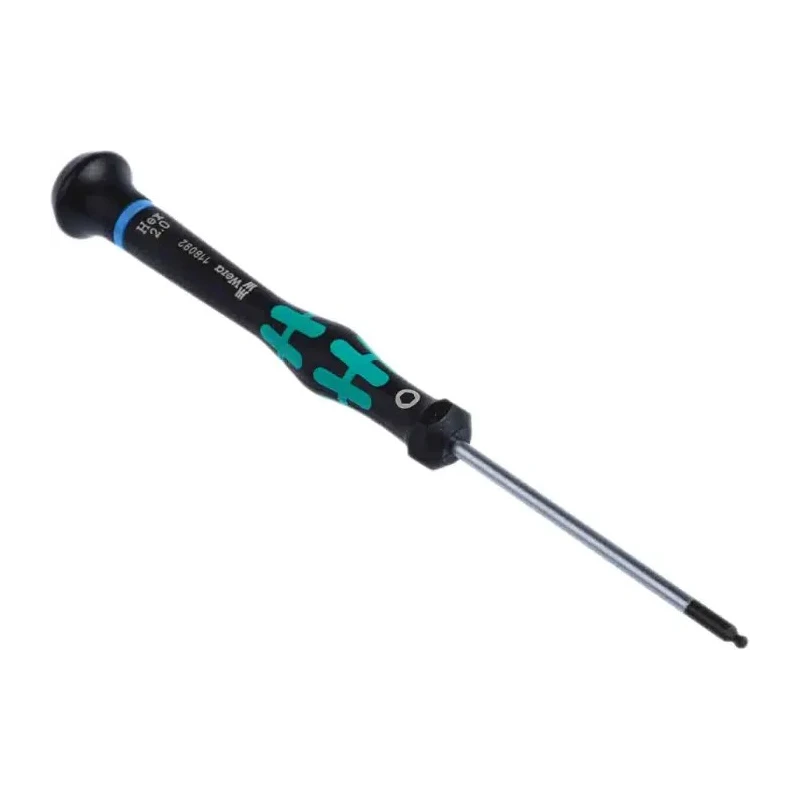 Wera Hexagon Precision Screwdriver Set, 6-Piece, Tip Sizes 0.9, 1.3, 1.5, 2, 2.5, 3 mm 05118156001