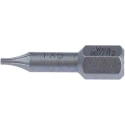 Wera Screwdriver Bit, 6.35 mm Hex Drive, T5 Size, 25 mm Overall Length, 1-Piece 05066300001