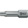 Wera Screwdriver Bit, 6.35 mm Tip, T7 Tip, Hex Drive, 25 mm Overall 05066302001