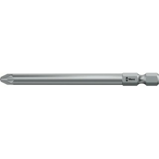 Wera Screwdriver Bit PZ2 Tip Hex Drive 89 mm Overall Length 05060035001
