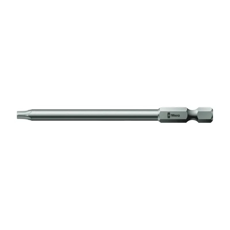 Wera Screwdriver Bit, 1/4 in Hex Drive, T10 Size, 89mm Overall Length, 1-Piece 05060186001