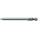 Wera Screwdriver Bit Hex Drive, 6.35 mm Tip, T25 Size, 89 mm Overall Length 05060189001