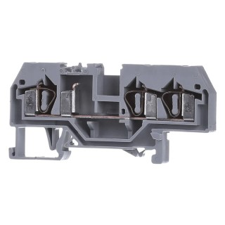 WAGO 281 Series Feed Through Terminal Block Grey, 4mm² Cable CSA, 1-Level, Cage Clamp Termination, 32A, 800V 281-681