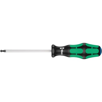 Wera Hexagon Screwdriver 4 mm Tip 100 mm Blade Chrome Plated Kraftform Plus Handle 05022810001