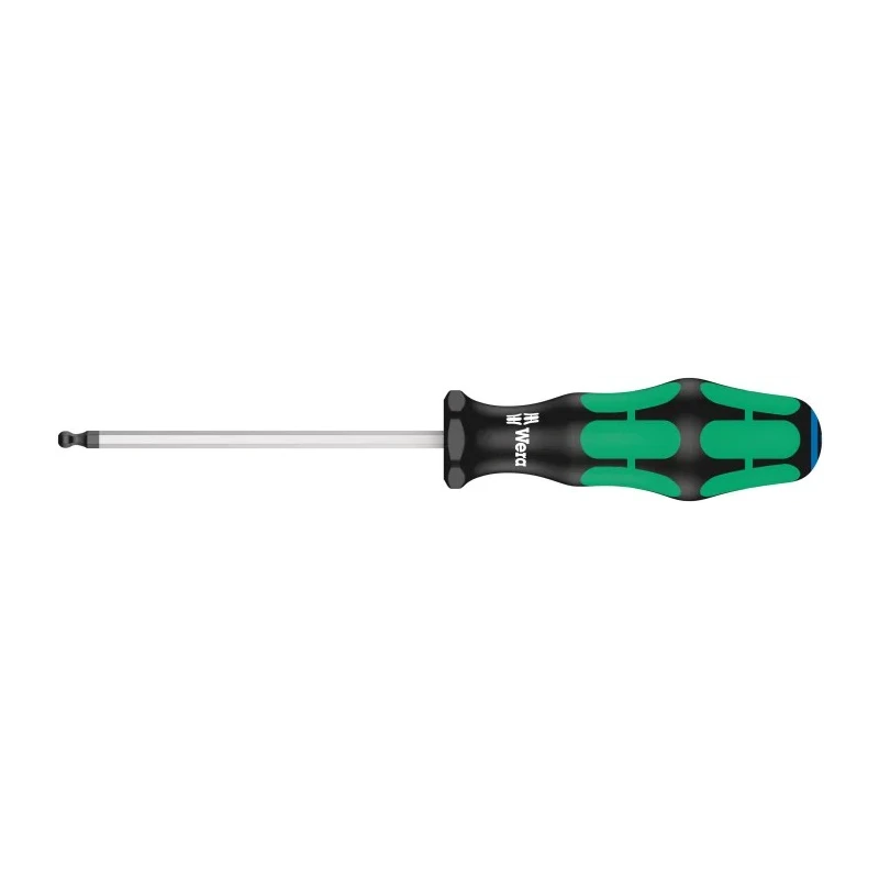 Wera Hexagon Screwdriver 4 mm Tip 100 mm Blade Chrome Plated Kraftform Plus Handle 05022810001