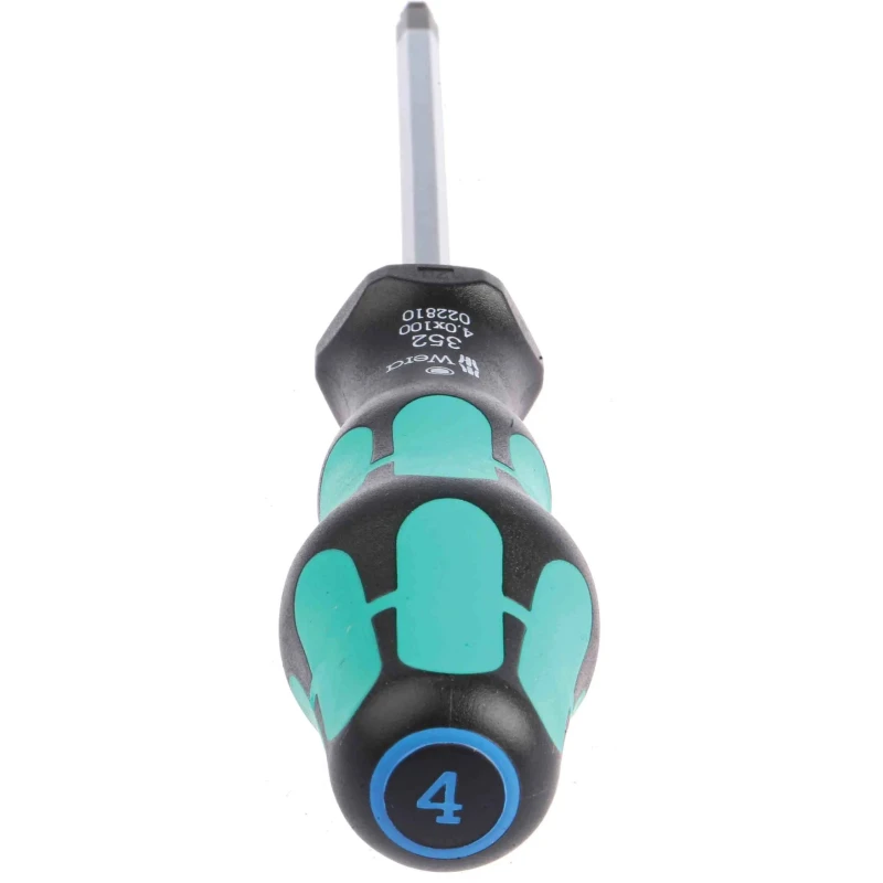 Wera Hexagon Screwdriver 4 mm Tip 100 mm Blade Chrome Plated Kraftform Plus Handle 05022810001