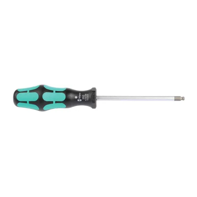 Wera Hexagon Screwdriver 4 mm Tip 100 mm Blade Chrome Plated Kraftform Plus Handle 05022810001
