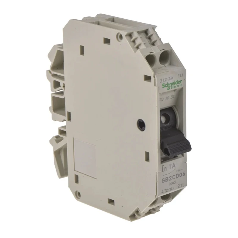 Schneider Electric TeSys GB2 Thermal Circuit Breaker 1A 1-Pole DIN Rail Mount GB2CD06