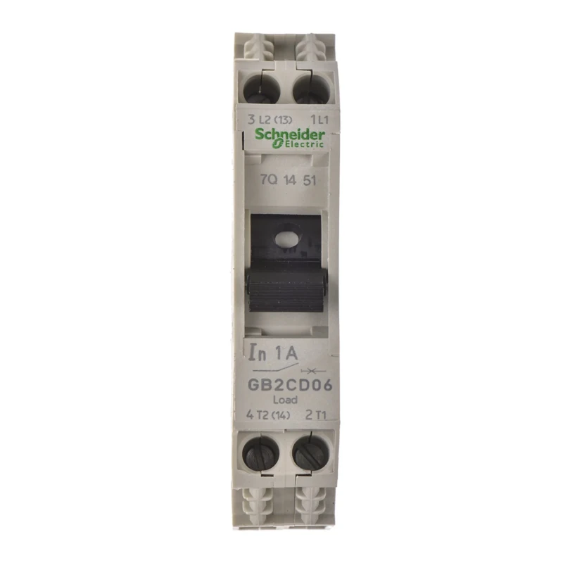 Schneider Electric TeSys GB2 Thermal Circuit Breaker 1A 1-Pole DIN Rail Mount GB2CD06