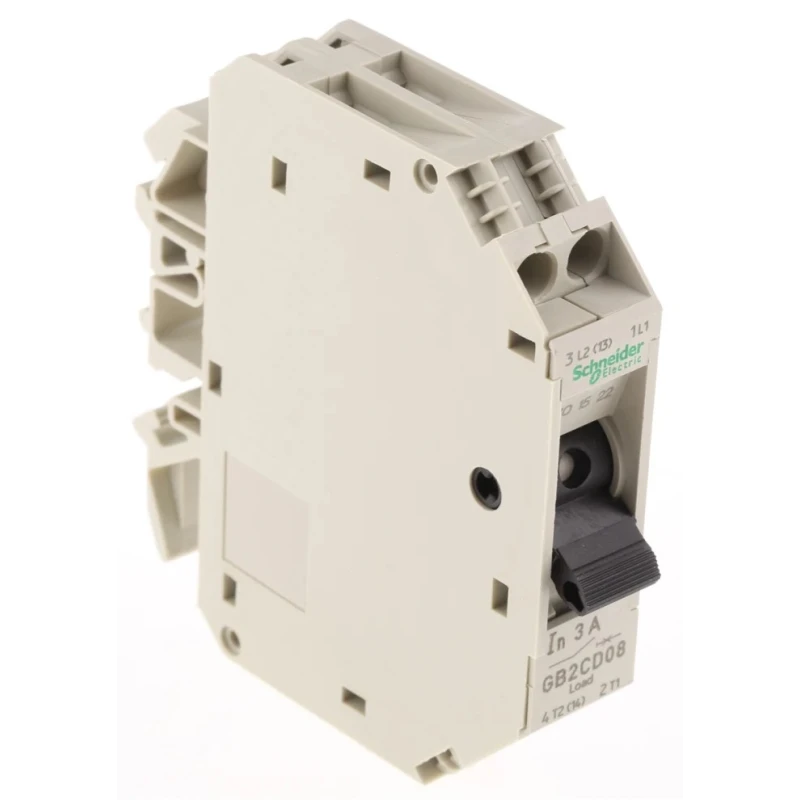 Schneider Electric TeSys GB2 Thermal Circuit Breaker 3A Current Rating 1-Pole DIN Rail GB2CD08