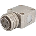 Jaeger Industrial Circular Connector Cable Mount 3 Contacts Female Standard Size IP50 IP54 6326 030 06
