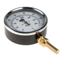 RS PRO Dial Thermometer with 100mm Dial, Steel Case, Threaded Connection, ±Class 2 Accuracy, 60°C Max Temperature 324-8384