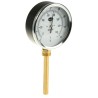 RS PRO Temperature Gauge Dial Thermometer Steel Case 100mm Dial Size 60°C Maximum Temperature Measurement 324-8407
