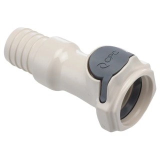 Colder Products Hose Connector 19.05 mm ID Threaded Male Polysulfone Body Grey Color 8.6 bar HFCD171235