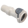 Colder Products Hose Connector 19.05 mm ID Threaded Male Polysulfone Body Grey Color 8.6 bar HFCD171235
