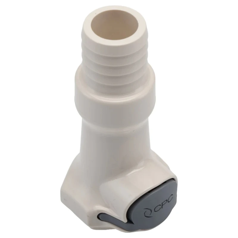 Colder Products Hose Connector 19.05 mm ID Threaded Male Polysulfone Body Grey Color 8.6 bar HFCD171235
