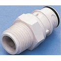 Colder Products Hose Connector Threaded Male 1/2 in BSPT Polysulfone Body 8.6 bar HFCD24835BSPT