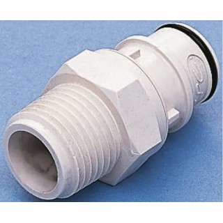 Colder Products Hose Connector Threaded Male 1/2 in BSPT Polysulfone Body 8.6 bar HFCD24835BSPT