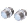 Georg Fischer Galvanised Malleable Iron Fitting Nipple Male BSPT 1-1/2 in to Male British Standard 770280208