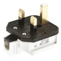 Masterplug 13A 250V UK Mains Plug White Thermoplastic Cable Screw Termination HDPT13W-01