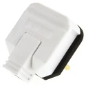 Masterplug 13A 250V UK Mains Plug White Thermoplastic Cable Screw Termination HDPT13W-01