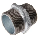Georg Fischer Galvanised Malleable Iron Fitting Nipple Male BSPT 2 in to Male British Standard Parallel 770280209