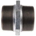 Georg Fischer Galvanised Malleable Iron Fitting Nipple Male BSPT 2 in to Male British Standard Parallel 770280209