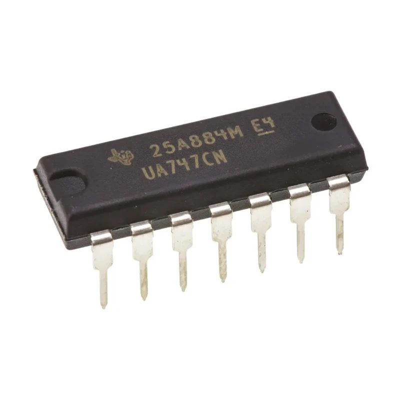 Texas Instruments Operational Amplifier 1 MHz 14-Pin 18V PDIP UA747CN