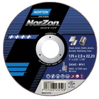 Norton Zirconium Abrasive Disc Cutting Disc 180 mm Coarse Grade P30 Grit 66252831527