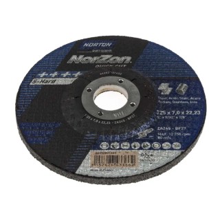 Norton Zirconium Abrasive Grinding Disc 125 mm Diameter P24 Grit 66252831422