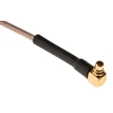 RS PRO 300 mm RG178 Coaxial Cable 50 Ω Black Terminated UK United Kingdom RG178
