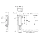 Omron Through Beam Photoelectric Sensor, Block Sensor, 1 m Detection Range, PNP Output, IP67 Protection E3T-ST14 2M