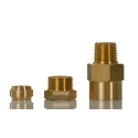 Norgren ENOTS Series Pneumatic Fitting Brass to Bs 2874, G1/8 Male to Push In 6 mm Threaded-to-Tube 36050404