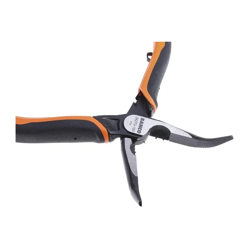 Bahco Bent Nose Plier Serrated 160mm Overall, 46mm Jaw 2427 G-160