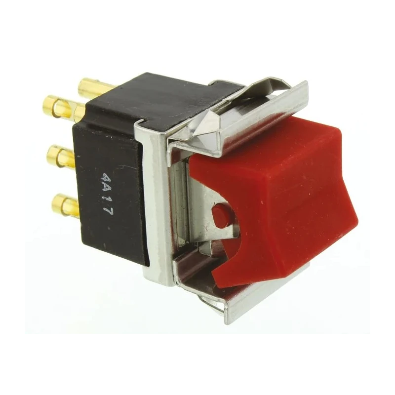 TE Connectivity DPDT Latching On-None-On Rocker Switch Panel Aluminium Housing IP66 FLN29RED04