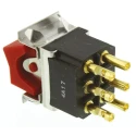 TE Connectivity DPDT Latching On-None-On Rocker Switch Panel Aluminium Housing IP66 FLN29RED04