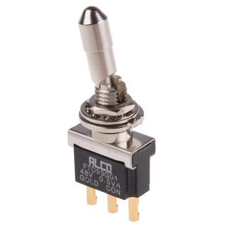 TE Connectivity Toggle Switch Panel Mount On-On SPDT Solder Terminal 20 V dc 20 V ac FTD59G04