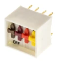 ERG Rotary Coded DIP Switch Through Hole Mount Slide Actuator SDS 04 023 STD