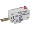 Saia-Burgess Plunger Micro Switch, Tab Terminal 10A 250 V AC SPST-NC IP40 42680