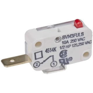 Saia-Burgess Plunger Micro Switch, Tab Terminal 10A 250 V AC SPST-NC IP40 42680