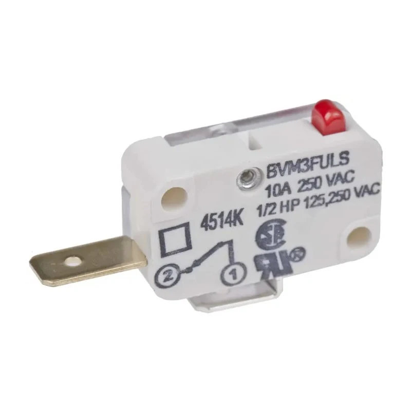 Saia-Burgess Plunger Micro Switch, Tab Terminal 10A 250 V AC SPST-NC IP40 42680