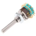 NSF MY Non Short 6-Position DP6T Rotary Switch, 1.5A, Solder Terminals, 115V AC, Diallyl Phthalate Housing DP6T
