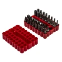 MTI Screwdriver Bit Set, Chrome Vanadium Steel, Hex Torq Set Mplus Torx Tri-Wing, 25mm, 1/4 in Drive, 33 Pieces 560-200