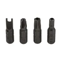 MTI Screwdriver Bit Set, Chrome Vanadium Steel, Hex Torq Set Mplus Torx Tri-Wing, 25mm, 1/4 in Drive, 33 Pieces 560-200