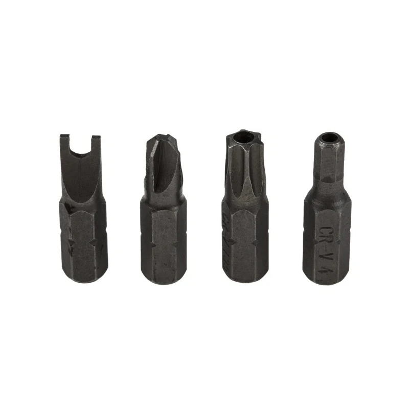 MTI Screwdriver Bit Set, Chrome Vanadium Steel, Hex Torq Set Mplus Torx Tri-Wing, 25mm, 1/4 in Drive, 33 Pieces 560-200