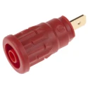 Hirschmann Test & Measurement Red Female Banana Socket 4 mm Connector 1 kV 24A Gold Plating 972361101