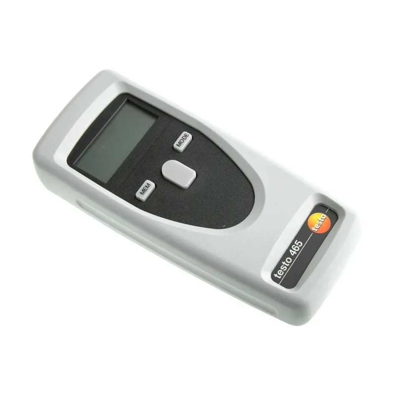 Testo Optical Tachometer, Best Accuracy ±0.02 %, LCD Display, 1 to 99999 rpm, AA Battery, Model 0563 0465
