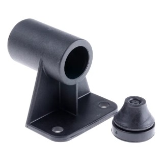 Werma Mounting Bracket Fibreglass-Reinforced PA Surface Wall Mount Black 56mm Height 27mm Base Diameter 975.845.02
