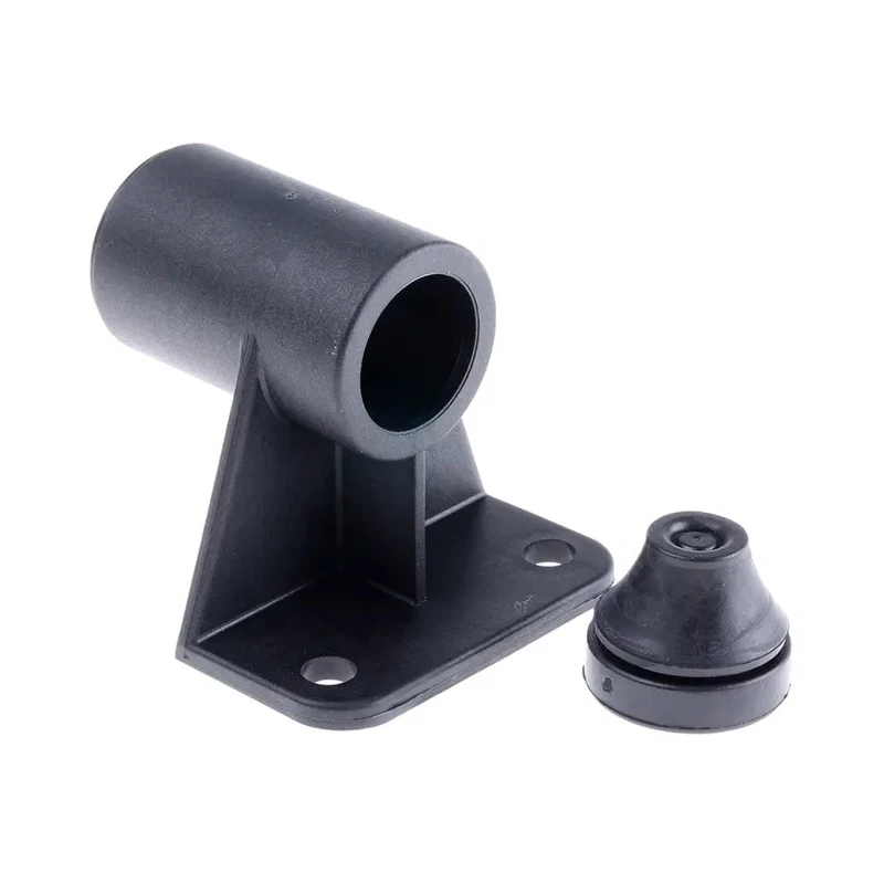 Werma Mounting Bracket Fibreglass-Reinforced PA Surface Wall Mount Black 56mm Height 27mm Base Diameter 975.845.02
